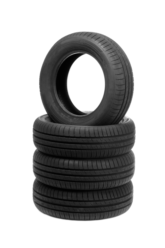 pile of new car tires